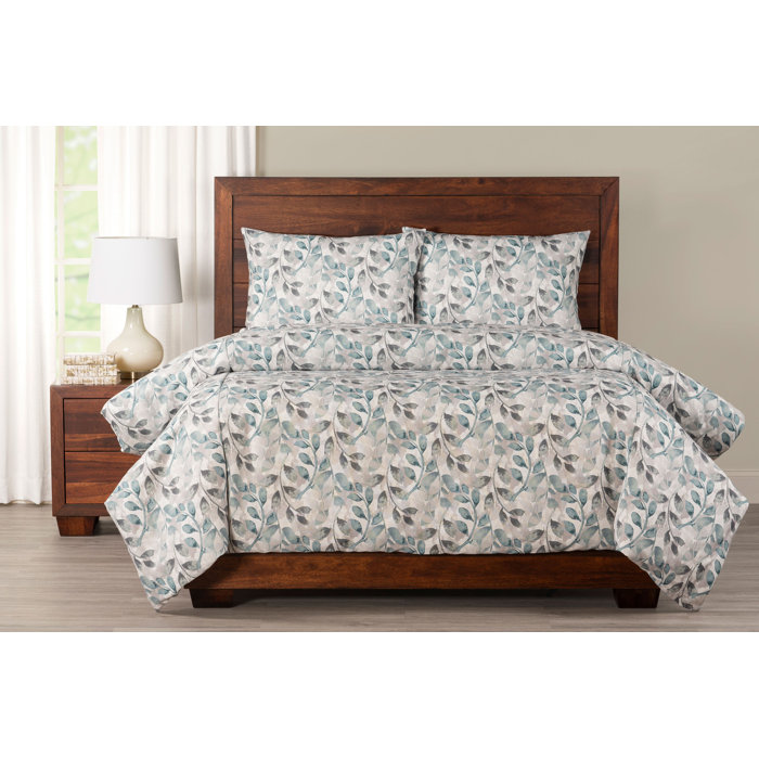 Siscovers Water Garden Botanical Print Duvet Cover Set Wayfair